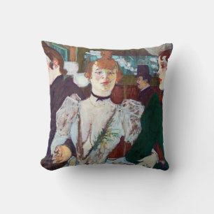 Coussin Toulouse-Lautrec - La Goulue arrivant au Rouge