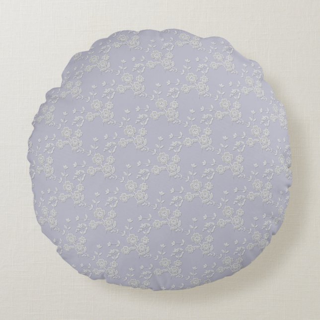 Coussin TOUR Floral Spray-S1-violet-blanc-16po (Devant)