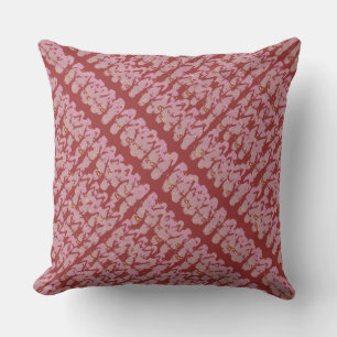 Coussin Tourner les tongs rouge rose
