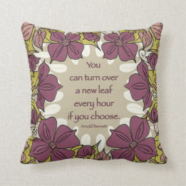 Coussin Tourner sur une nouvelle feuille