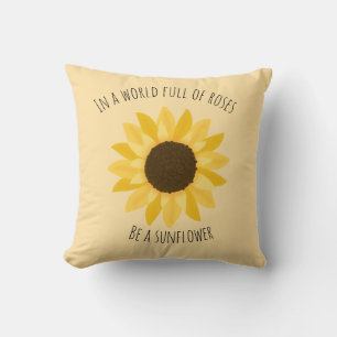 Coussin tournesol