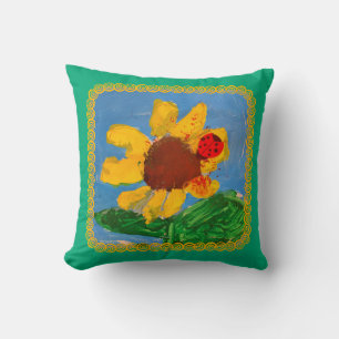 Coussin Tournesol "Art by Kids"