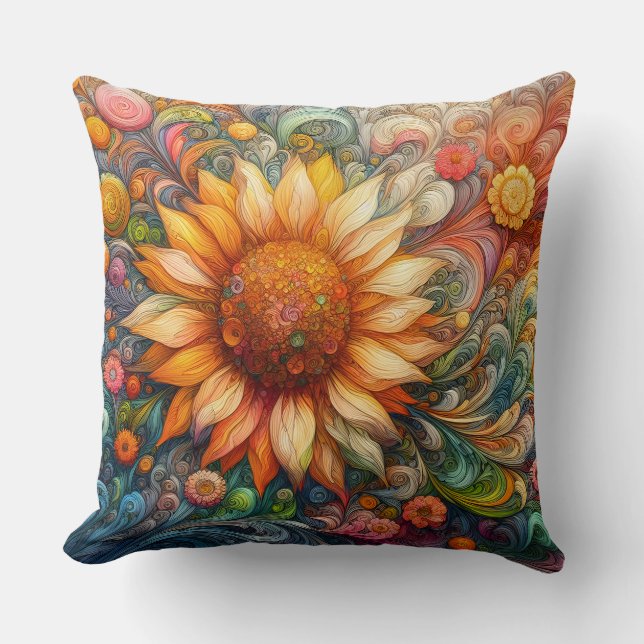 Coussin Tournesol Dreams (Recto)