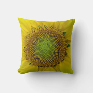Coussin Tournesol et graines, Spirale, Nombre d'or