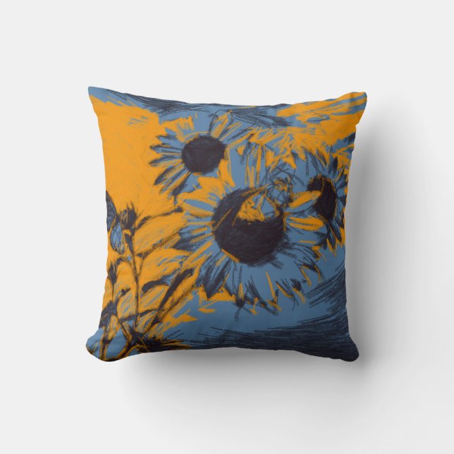 Coussin Tournesol parisien (Recto)