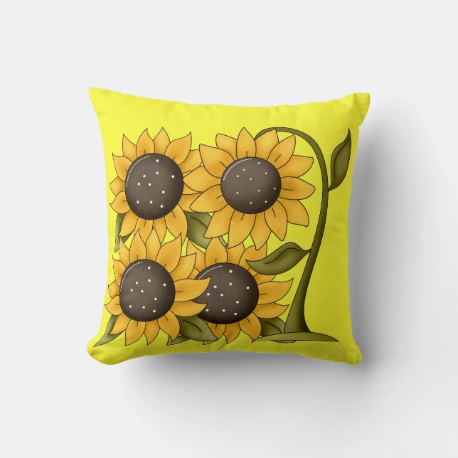 Coussin Tournesol Springtime Jeu d'oreiller Décor (Recto)
