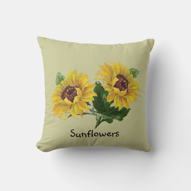 Coussin Tournesols (Recto)