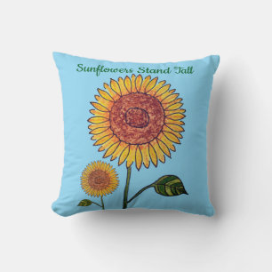 Coussin Tournesols debout fièrement