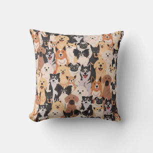 Coussin Tous les chiens lancent l'oreiller