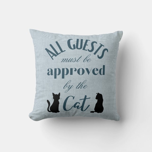 Coussin Tous les clients Blue Faux Linge Cuisine (Recto)