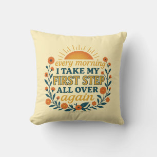 Coussin Tous les matins, je fais mon premier pas - oreille