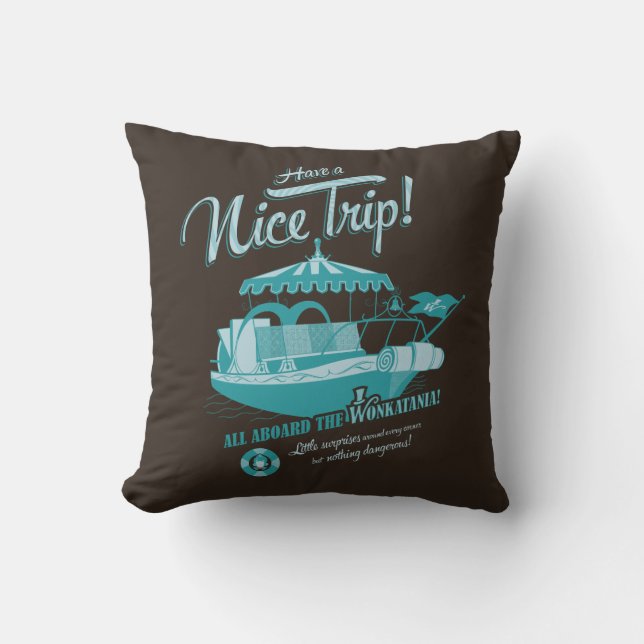 Coussin Tout À Bord De La Wonkatania ! (Recto)