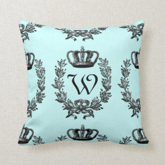 Coussin Tout arrière - plan de couleur - monogramme