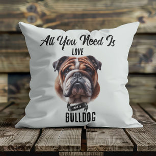 Coussin Tout ce dont vous avez besoin est l'amour et un bo