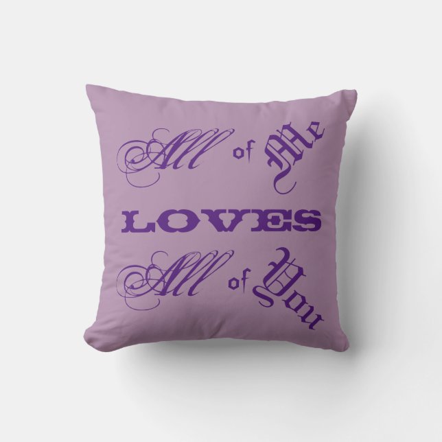 Coussin Tout le moi amours tous de vous carreau (Recto)