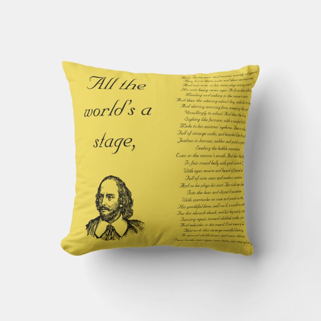 Coussin Tout le monde est une étape (Recto)