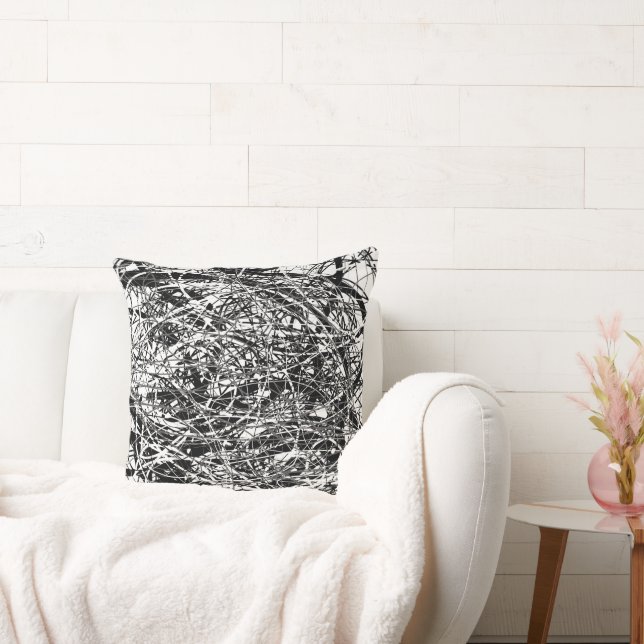 Coussin tout noir (Canapé)
