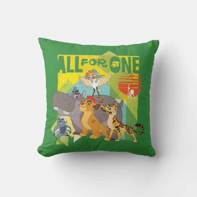 Coussin Tout pour un seul Lion Guard Graphisme (Recto)