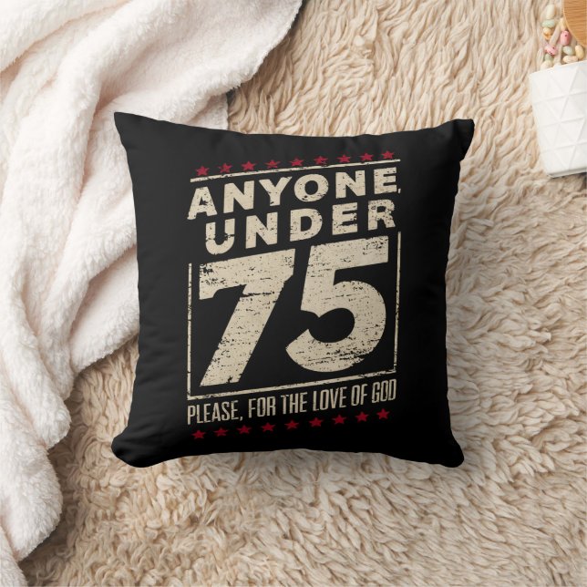 Coussin Toute Personne De Moins De 75 Ans Biden Trump Aux  (Couverture)