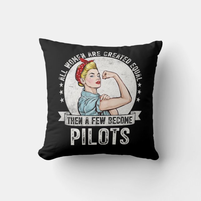 Coussin Toutes Les Femmes Sont Créées Également Quelques-U (Recto)