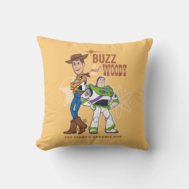 Coussin Toy Story 4 | Buzz & Woody "Dynamic Duo" (Recto)