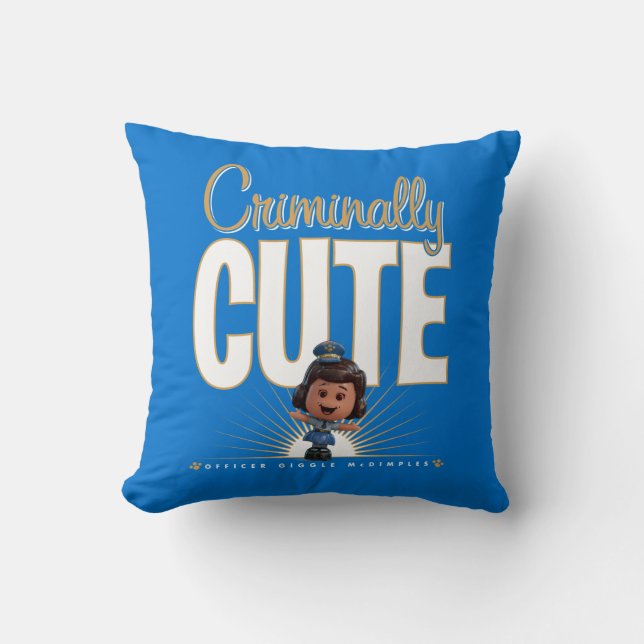 Coussin Toy Story 4 | "Criminellement mignon" Giggle McDim (Recto)