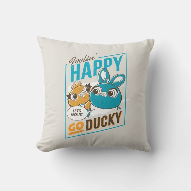 Coussin Toy Story 4 | Feelin' Happy Go Ducky (Recto)