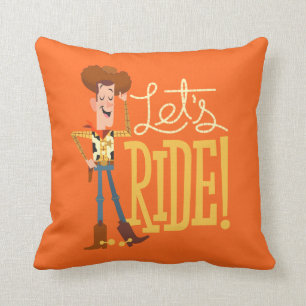 Coussin Toy Story 4  Illustration de Woody "Ride"