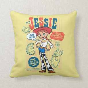 Coussin Toy Story 4  Publicité Vintage de poupée de Jess