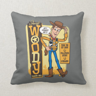 Coussin Toy Story 4  Publicité Vintage de poupée en bois