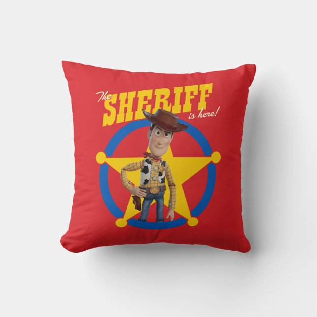 Coussin Toy Story 4 | Woody "Le shérif est là" (Recto)