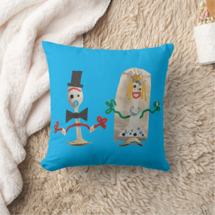 Coussin Toy Story 5   Mariage de Forky et Karen Beverly