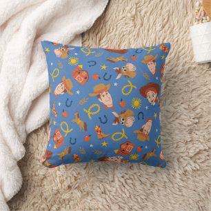Coussin Toy Story 5 Woody, Jessie et Bullseye s'échappen