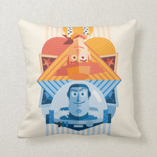 Coussin Toy Story  Graphique réversible Woody & Buzz