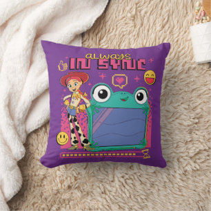 Coussin Toy Story Jessie & Lilypad "Toujours en phase"