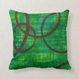 Coussin Trace cramoisie II
