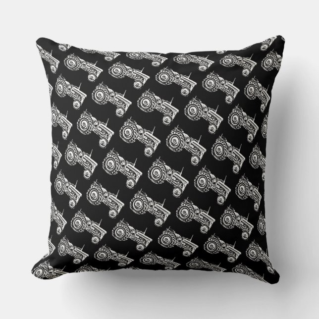 Coussin tracteur vintage Gray massey fergison (Recto)