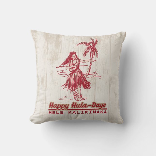 Coussin Tradewinds Holiday Hawaiian Hula Girl (Recto)