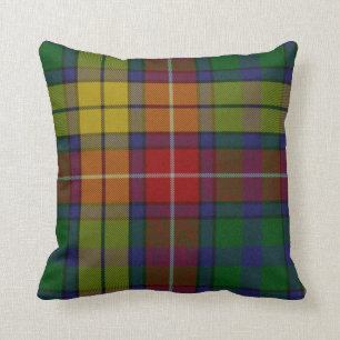 Coussin traditionnel de plaid de tartan de