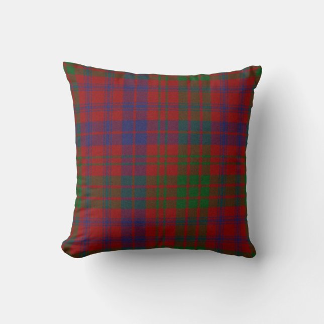 Coussin traditionnel de plaid de tartan de Ross (Recto)