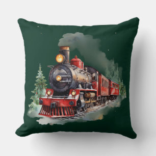 Coussin Train de Noël
