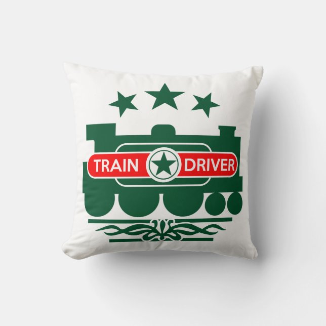 Coussin Train du conducteur (Recto)