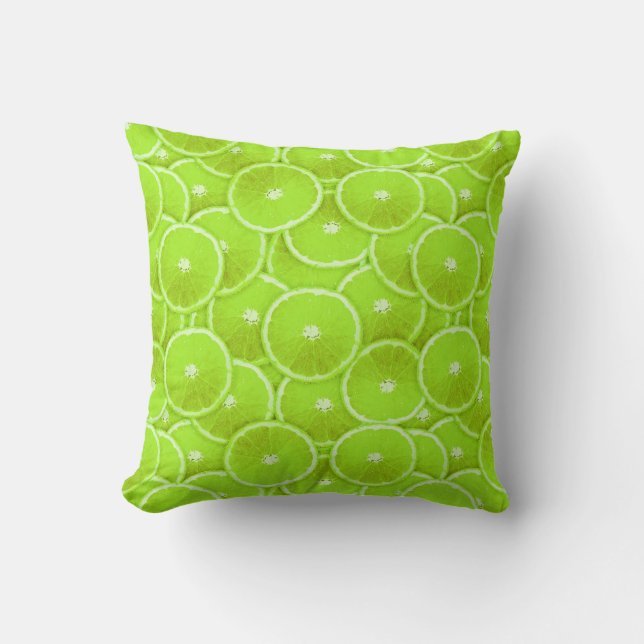 Coussin Tranches de chaux (Recto)