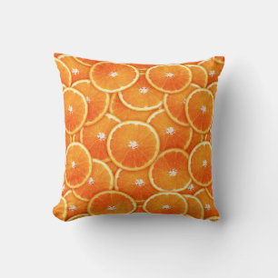 Coussin Tranches de tangerine