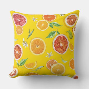 Coussin Tranches orange #motif #tendance #style