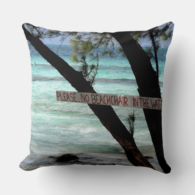 Coussin Transats Rum Point Grand Cayman (Recto)