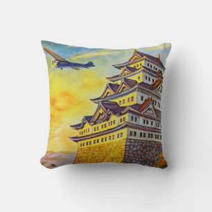 Coussin Transport aérien japonais avec pagode