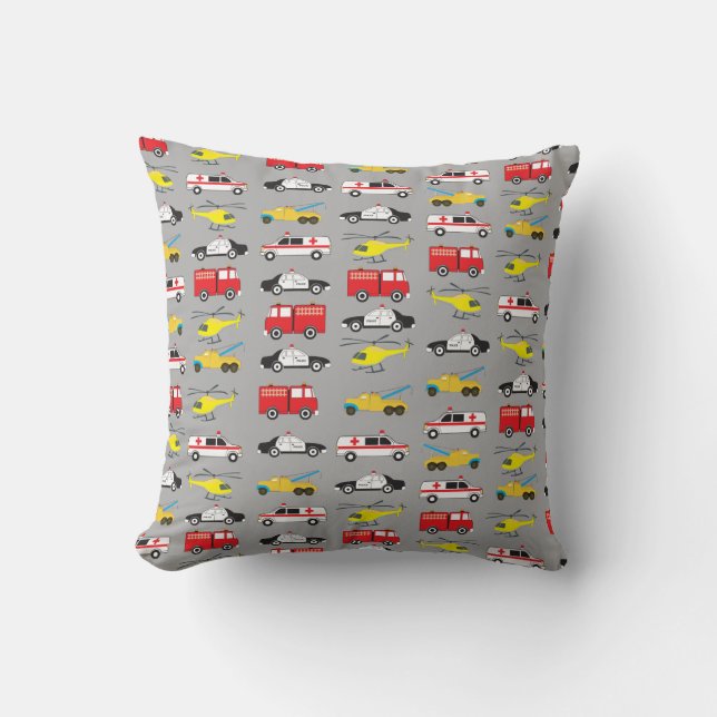 Coussin Transport des véhicules d'urgence (Recto)