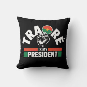 Coussin Traore Ibrahim Traoré est mon président - Capitain