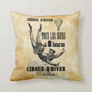 Coussin Trapèze volant Acrobat du Cirque de France Art Vi